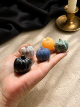 Load image into Gallery viewer, Mixed Crystal Pumpkin Carving | Halloween Stone Figurine
