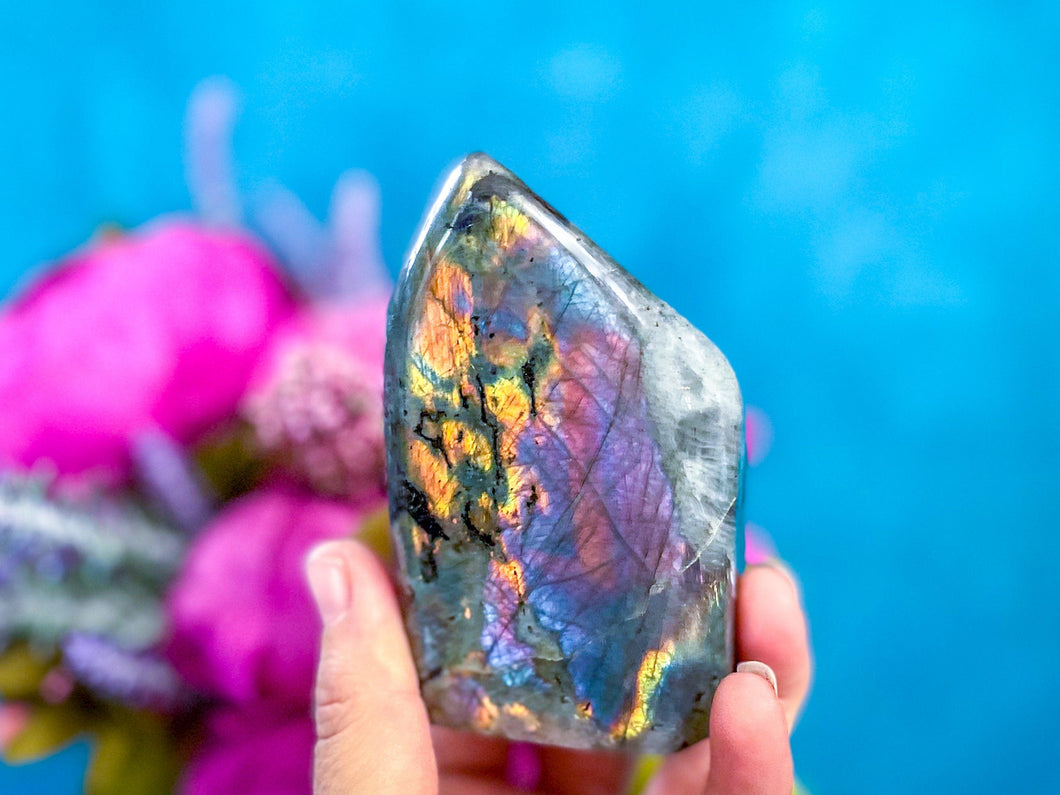 Rainbow Labradorite crystal Freeform