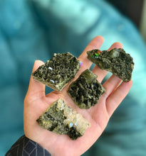 Load image into Gallery viewer, Forest Epidote Specimens from Turkey, Epidote and Quartz, Epidote Clusters
