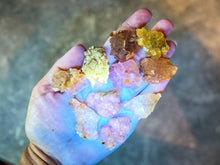 Load image into Gallery viewer, Moscana Yellow Fluorite Specimens, Fluorescent Minerals, Asturias Spain
