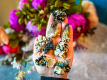 Load image into Gallery viewer, Mixed Malawi Minerals with Aegerine, Smoky Quartz, Rutile, Green Chlorite
