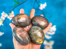 Load image into Gallery viewer, SUNSET Labradorite Palm Stone, Orange Labradorite, Yellow Labradorite, Pink Labradorite
