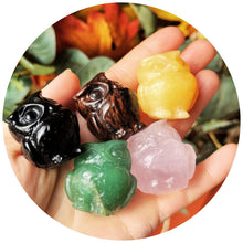 Load image into Gallery viewer, 3 CM Crystal Animals, Owls, Wolf, Axolotl
