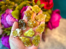 Load image into Gallery viewer, Moscana Yellow Fluorite Specimens, Fluorescent Minerals, Asturias Spain
