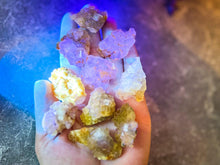 Load image into Gallery viewer, Moscana Yellow Fluorite Specimens, Fluorescent Minerals, Asturias Spain
