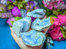 Load image into Gallery viewer, Raw Blue Lace Agate Specimens, Blue Lace Agate Crystal
