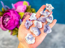 Load image into Gallery viewer, Small Chalcedony &amp; Fluorite Geode
