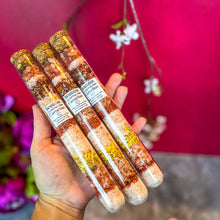 Load image into Gallery viewer, Incantation Carnelian Bath Salts in Glass Vials
