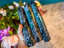 Load image into Gallery viewer, Indigo Gabbro Towers, Mystic Merlinite Tower
