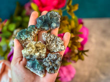 Load image into Gallery viewer, RARE Lady Annabella Fluorite Clusters, Gree Purple Yellow and Clear Fluorite, CLOSED Mine!
