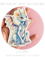 Load image into Gallery viewer, Luume - Fairycore Dragon Art Print – Whimsical Fantasy Illustration Wall Decor
