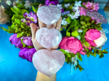 Load image into Gallery viewer, Rose Quartz Crystal Heart for Valentines Day Gift, Valentines Day Hearts
