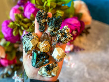 Load image into Gallery viewer, Mixed Malawi Minerals with Aegerine, Smoky Quartz, Rutile, Green Chlorite
