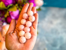 Load image into Gallery viewer, Mini Morganite Spheres, 20-25mm
