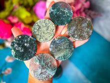 Load image into Gallery viewer, Moss Agate Discs, Moss Agate Coin
