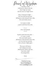 Load image into Gallery viewer, Pearl of Wisdom - Oyster Shell 5x7&quot; Art Print with Poem
