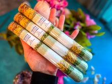 Load image into Gallery viewer, Peridot Bath Salts in Glass Vials
