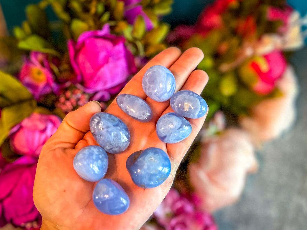 Polished Blue Lace Agate