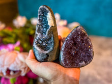 Load image into Gallery viewer, Semi Polished Rainbow Amethyst Cathedrals, Pink Amethyst, Raw Black Amethyst Freeforms
