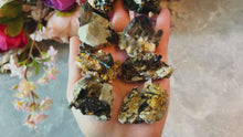 Load and play video in Gallery viewer, Mixed Malawi Minerals with Aegerine, Smoky Quartz, Rutile, Green Chlorite
