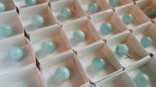 Load and play video in Gallery viewer, Mini Aquamarine Spheres, 20-25mm
