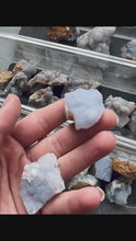 Load and play video in Gallery viewer, Raw Blue Chalcedony Specimens
