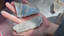 Load and play video in Gallery viewer, Blue Moonstone Crystal Slices, Moonstone Slabs
