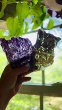 Load and play video in Gallery viewer, Lepidolite and Green Mica Slabs
