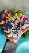 Load and play video in Gallery viewer, Raw "Bluebird" Azurite Clusters from Morenci, Arizona
