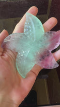 Load and play video in Gallery viewer, Fluorite Starfish Carving | 4-Inch Crystal Sea Star
