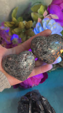 Load and play video in Gallery viewer, Yooperlite Heart - UV Reactive Fluorescent Crystal Heart💗
