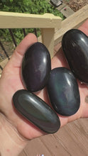 Load and play video in Gallery viewer, Rainbow Obsidian Palmstones
