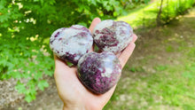 Load and play video in Gallery viewer, Red Tourmaline Hearts / Rubellite Crystal Hearts
