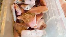 Load and play video in Gallery viewer, Peruvian Pink Opal Slabs, Partially Polished
