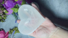 Load and play video in Gallery viewer, 10 cm Selenite HEART Charging Bowl
