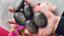 Load and play video in Gallery viewer, Silver Obsidian Palmstones
