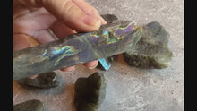 Load and play video in Gallery viewer, Bulk Labradorite Slabs, Ethically Sourced Labradorite Crystals and Stones
