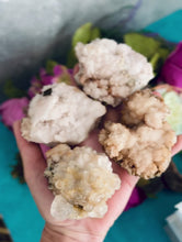 Load and play video in Gallery viewer, Blush Cave Calcite Clusters

