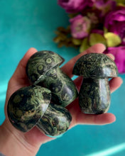 Load and play video in Gallery viewer, Kambaba Jasper Crystal Mushroom
