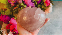 Load and play video in Gallery viewer, Large Rose Quartz Hearts for Mothers Day, Ethically Sourced Crystals
