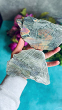 Load and play video in Gallery viewer, Rainbow Labradorite Crystal Slab
