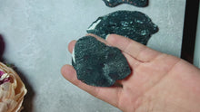 Load and play video in Gallery viewer, Specular Hematite Slabs, Specularite Shimmers and Sparkles!
