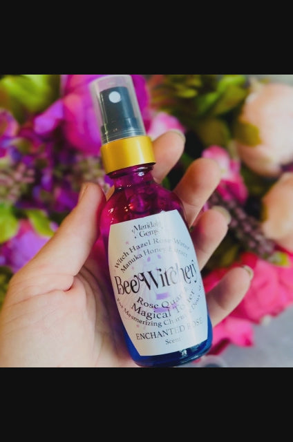 🌹Beewitchery Enchanted Rose Witch Hazel Toner with Rose Quartz
