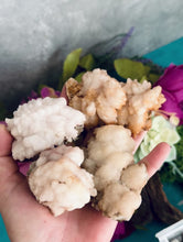 Load and play video in Gallery viewer, Blush Cave Calcite Clusters
