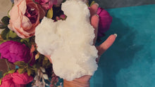 Load and play video in Gallery viewer, Large White Aragonite, 1 Lb+ Cave Calcite
