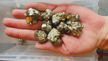Load and play video in Gallery viewer, Pyrite Clusters from Peru, Raw Pyrite Specimens
