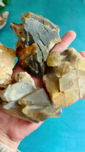 Load and play video in Gallery viewer, Honey &amp; Smoke Dogtooth Calcite, Dogtooth Calcite Specimens
