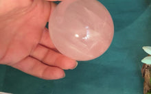 Load and play video in Gallery viewer, Collector Grade Star Rose Quartz Spheres

