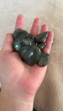 Load and play video in Gallery viewer, Small Ethically Sourced Labradorite Hearts
