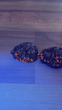 Load and play video in Gallery viewer, Yooperlite Sleeping Cat | UV-Reactive Stone Carving
